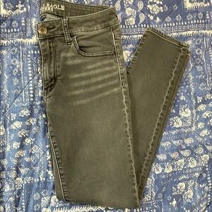 American Eagle Outfitters Gray Skinny Jeans Stretch Denim